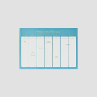 Weekplanner met afscheurbare pagina's - Engels