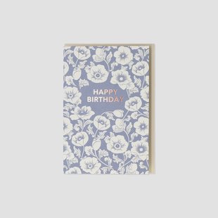 Bloemen verjaardagskaart