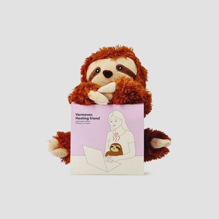 Verwarmbare pluche luiaard