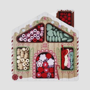 Kralenset met koord - Kerstdag huis