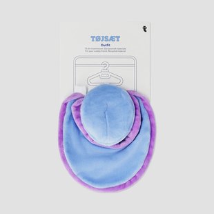 Blauwe outfit voor pluchen speelgoed