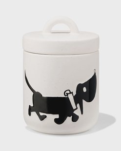 HEMA Takkie snoepjespot 17x11.5x11.5cm wit