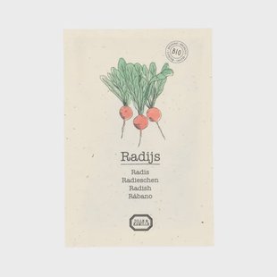 Groentezaden, biologisch, radijs, 3 g