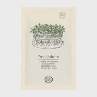 Kiemgroente, biologisch, rucolakers, 30 g