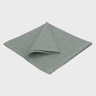 Servet, GOTS bio-katoen, groen, 40 x 40 cm