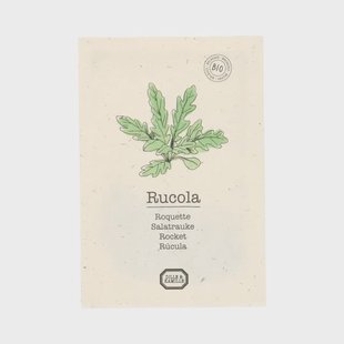 Kruidenzaden, biologisch, rucola, 2 g