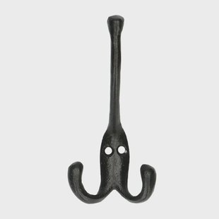 Wandhaak lang, metaal, zwart