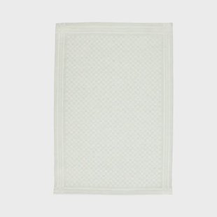 Thee-/glazendoek, linnen&amp;katoen, groen/wit geruit