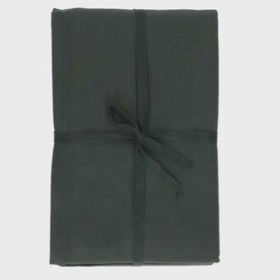 Tafelkleed, GOTS bio-katoen, donkergroen, 145 x 250 cm