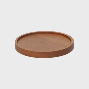 Onderzetter rond, donker acaciahout,&Oslash; 9,5 cm