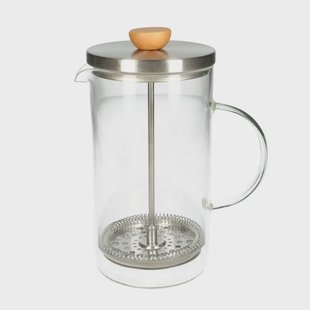 French press, roestvrijstaal, thee/koffie, 1 L