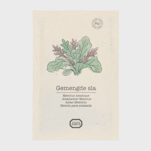 Zadenmengsel, biologisch, gemengde sla, 3 g