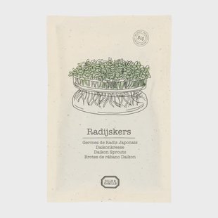Kiemgroente, biologisch, radijskers, 25 g