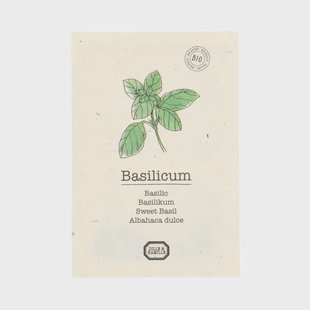 Kruidenzaden, biologisch, basilicum, 0.5 g