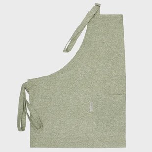 Schort, bio-katoen, groen gespikkeld