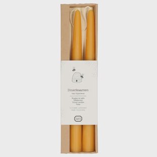 Dinerkaarsen, bijenwas