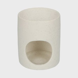 Geuroliebrander, keramiek, wit gespikkeld,&Oslash; 8 x 10 cm