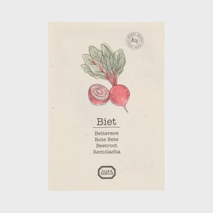 Groentezaden, biologisch, rode bietjes, 1 g
