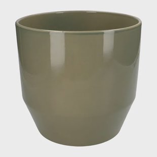 Bloempot, aardewerk, zachtgroen,&Oslash; 23 cm