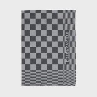 Theedoek Dille Kamille, katoen, zwart