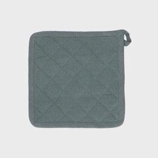 Pannenlap, bio-katoen, donkergroen gem&ecirc;leerd