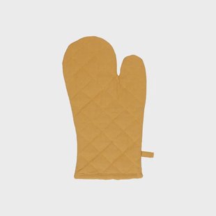 Ovenwant, bio-katoen, okergeel gem&ecirc;leerd