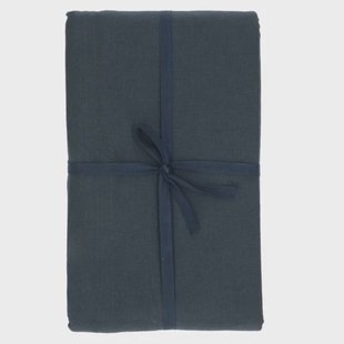 Tafelkleed, GOTS bio-katoen, nachtblauw, 145 x 250 cm