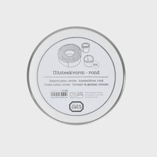 Uitsteekvormpjes in blik, rondjes