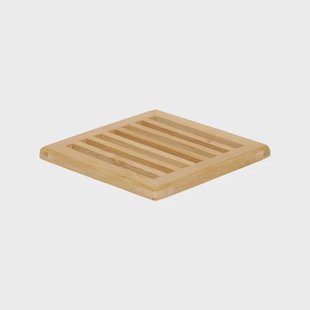 Onderzetter vierkant, bamboe, 10 x 10 cm