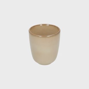 Beker reactief glazuur, steengoed, zand