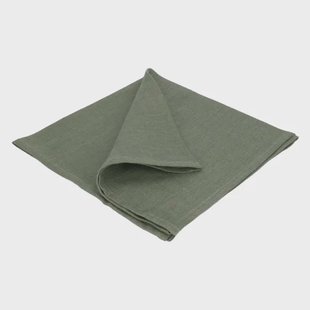 Servet, linnen, groen, 42 x 42 cm
