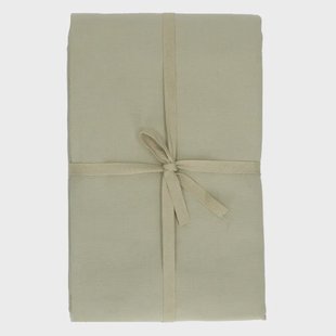 Tafelkleed, GOTS bio-katoen, saliegroen, 145 x 250 cm