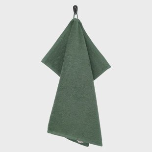 Keukendoek, Recycled katoen, Donkergroen, 50 x 50 cm