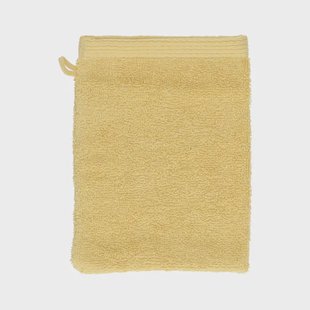 Washandje, Recycled katoen, Korengeel, 15 x 21 cm