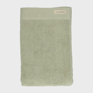 Handdoek, Recycled katoen, Lichtgroen, 70 x 140 cm