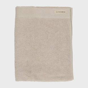 Handdoek, Recycled katoen, Licht zand, 50 x 100 cm