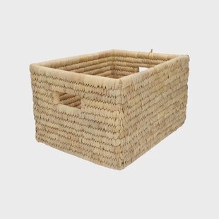 Mand met handvat, dadelblad, groot