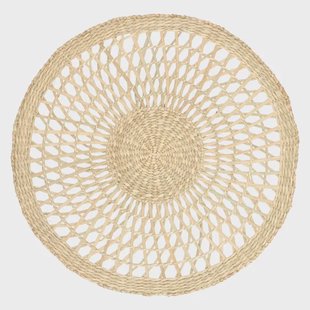 Placemat rond, open, zeegras,&Oslash; 38 cm