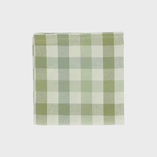 Theedoek, katoen, geruit, groen