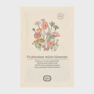 Bloemenzaden, biologisch, plukboeket wilde bloemen, 3 g