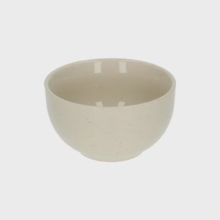 Kom, steengoed, beige, spikkel,&Oslash; 10 cm