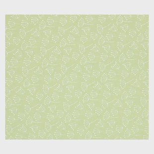 Inpakpapier, groen, schermbloem 70 x 250 cm