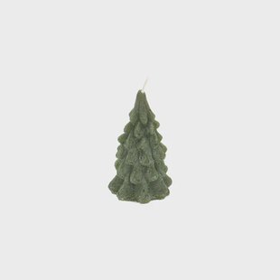 Kaars dennenboom, donkergroen, 7 cm