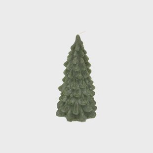 Kaars dennenboom, donkergroen, 10,5 cm