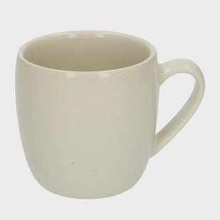 Koffiemok, beige spikkel,&Oslash;8.5 cm, steengoed