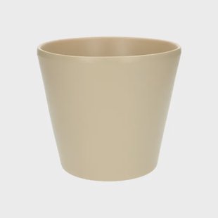 Bloempot&#039;taps&#039;, aardewerk, kiezelgrijs,&oslash;17,5 cm