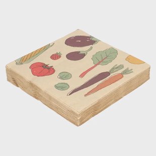 Servetten, papier, groente, 33 x 33 cm, 20 stuks