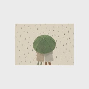 Kaart, samen onder paraplu