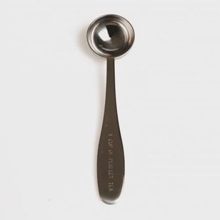 Maatlepel voor&eacute;&eacute;n kopje thee, roestvrij staal