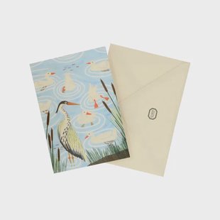 Kaart, World Animal Protection, reiger in de vijver